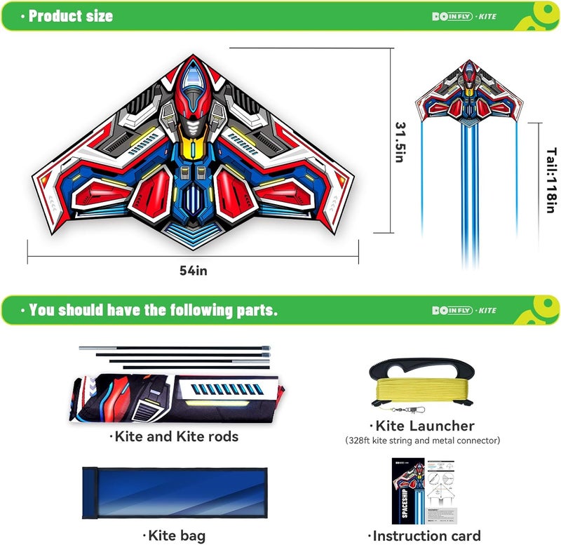 Doinfly Delta Kites for Kids & Adults, Extremely Easy to Fly, Single Line Beach Kite - Image 5